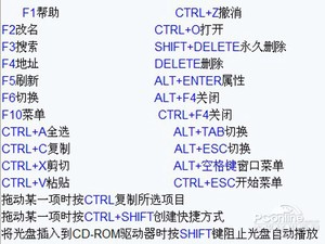 电脑键盘快捷键大全键和组合键功能大全 电脑键盘快捷键大全键和组合键功能大全