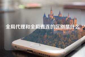 全局代理和全局直连的区别是什么
