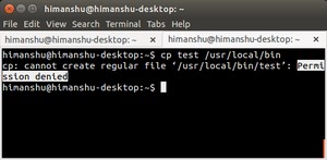 shell 的拒绝访问