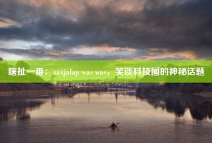 瞎扯一番:xaxjalap was was,笑谈科技圈的神秘话题