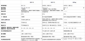 RIP路由协议版本对比